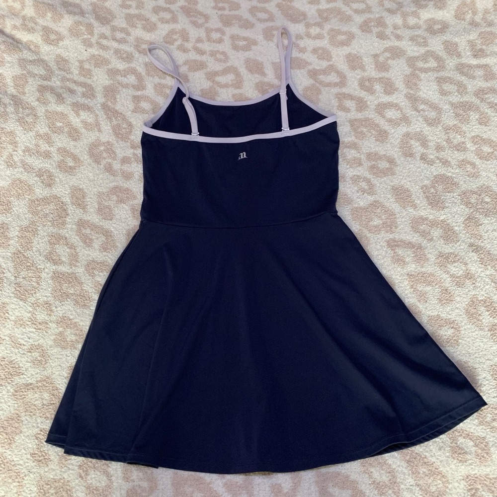 Navy Mini Exercise Dress - Picture 3 of 3